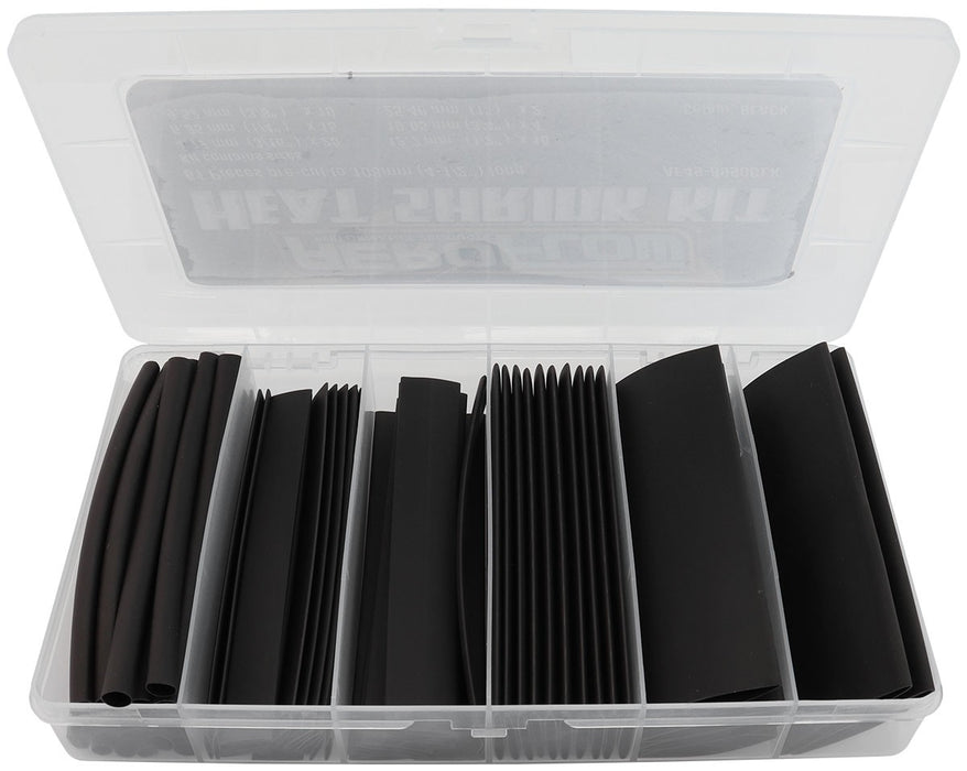 BLACK HEAT SHRINK - 61 PIECE KIT