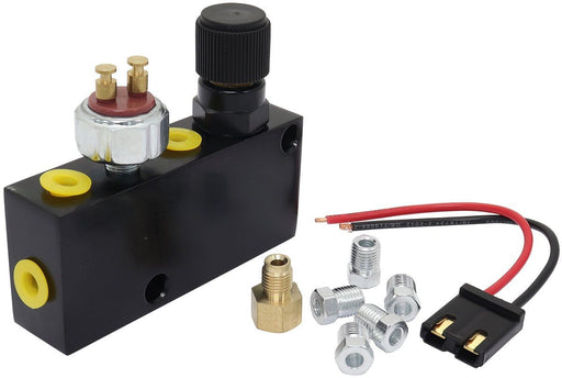 BRAKE ADJUSTABLE PROPORTIONING VALVE & DISTRIBUTION BLOCK - BLACK