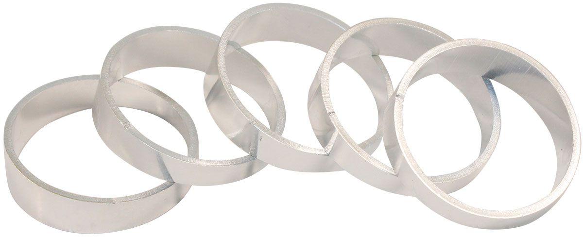 Aluminium 1.5" Pie Cuts Sold as a Pack of 5 to make a 45° Bend, 1/16" Wall Thickness and 1D Radius 