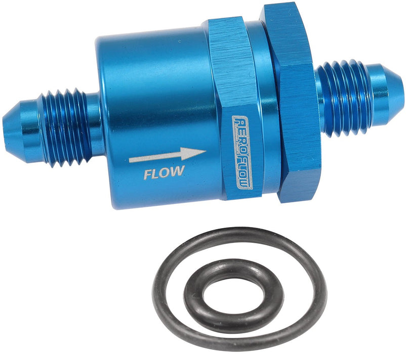 Inline Rv Check Valve INLINE CHECK VALVE -4AN BLUE — Performance Parts Plus