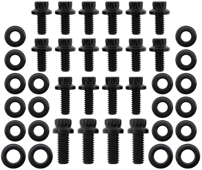 HOLDEN 253-308 V8 OIL PAN BOLT KIT - BLACK