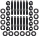 UNIVERSAL VALVE COVER STUD KIT 1/4-20" OAL 1.50" (Pack of 12) - BLACK