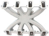 GM LS RECTANGLE PORT CARBURETOR STREET SINGLE PLANE EFI INTAKE MANIFOLD, NATURAL FINISH