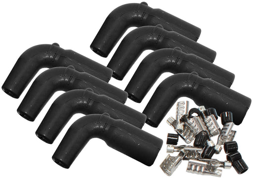 XPRO Silicone 90° GM LS Coil Boots & Terminals, (8 Pack)