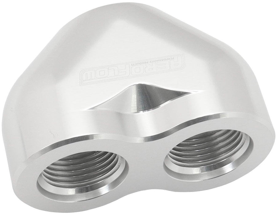 BILLET 3 PORT ORB U-BLOCK - SILVER
