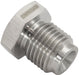  AF349-06- Stainless Steel Inverted Flare Hex Port Plug 9/16"-18 