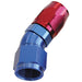 550 SERIES CUTTER ONE-PIECE FULL FLOW SWIVEL 30° HOSE END -20AN BLUE