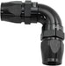 590 Series PTFE 90° Dual Hose Ends -12AN Black Finish.