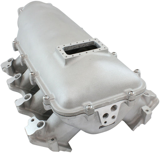 GM LS Rectangle Port Low Rise EFI Modular Intake Manifold, Natural Cast Finish Suit 102mm/105mm Throttle Body & 14mm Short Injectors