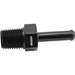 AF841-04-04BLK- Male NPT to Barb Straight Adapter 1/4" to 1/4" 