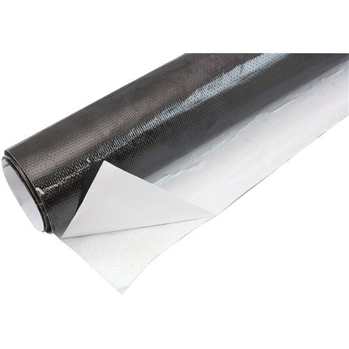 Heat Barrier - 24" x 36" Sheet - Black Finish Adhesive backed aluminised surface reflects up to 2000°F radiant heat 