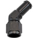 45° Hose Barb 5/8" to -8AN Black Finish 