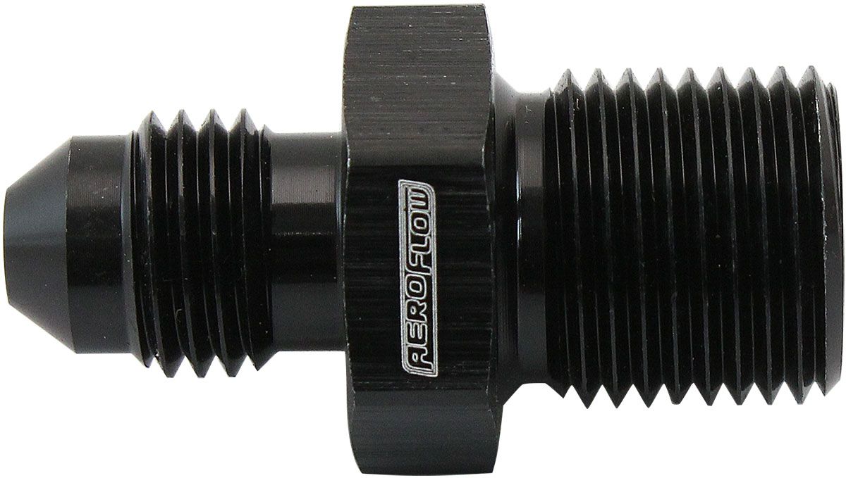 AF742-06BLK - AEROFLOW METRIC M14 X 1.25MM TO -6AN 