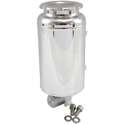 Fabricated Alloy Washer Tank with Motor & Low Profile Cap - Polished  Universal Round Tank 
