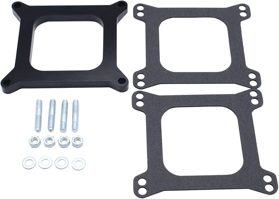 Aeroflow Carburettor Phenolic 1" Open Spacer Gaskets and Mounting Hardware Included 