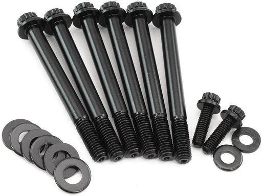 AF37-1605- Aeroflow GM LS Water Pump & Thermostat Housing Bolt Kit - Black Finish 