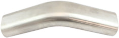 Stainless Steel 3" Oval Tube, 45 Degree Angle Vertical Pipe