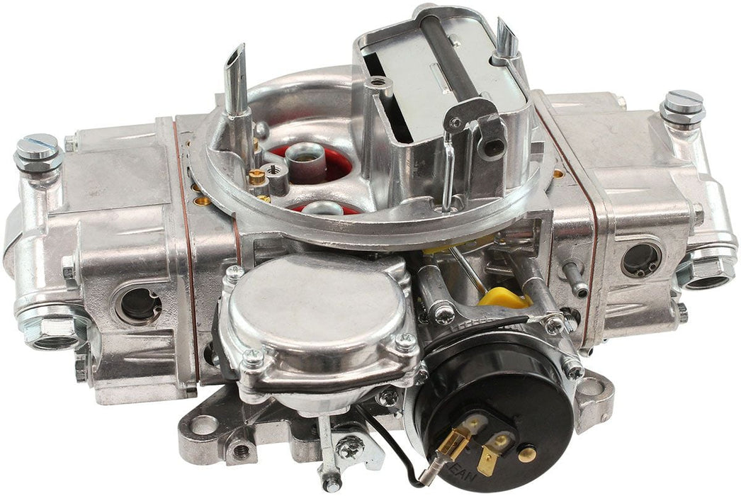 Aeroflow 570cfm 4-Barrel Street Carburettor with Vacuum Secondaries Square bore 4150 Flange, Electric Choke, Silver Finish 
