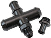 AF64-4044BLK - AEROFLOW FORD BARRA BA BF FG XR6 HEATER HOSE X-PIECE 
