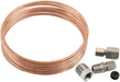 Complete 1/8" Diameter Copper Tubing Kit Copper Tubing with Stainless Steel Fitting Kit 