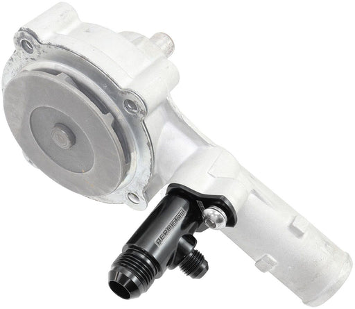 AF64-4045BLK - AEROFLOW WATER PUMP TEE PRESS-IN ADAPTER - SUITS FORD BARRA BA BF 