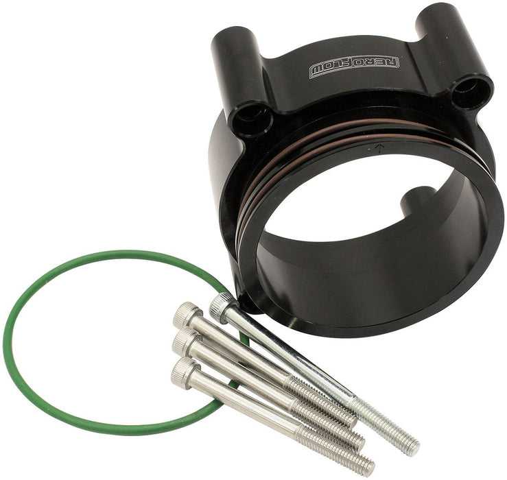 AF64-2148BLK - AEROFLOW FORD FG DBW 70MM BLACK THROTTLE ADAPTER 