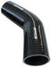 AF9202-137 - AEROFLOW SILICONE ELBOW HOSE 45 DEGREE GLOSS BLACK 1-3/8" I.D 