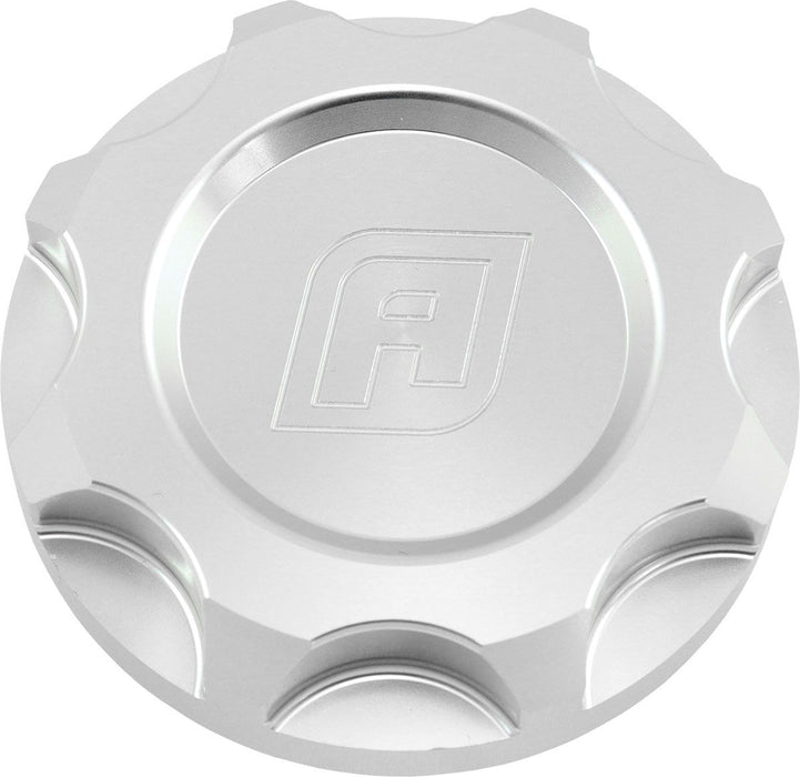 AF82-1012- Aeroflow Billet Oil Cap - Silver Finish Ford Falcon Barra Inline 6 Cylinder 