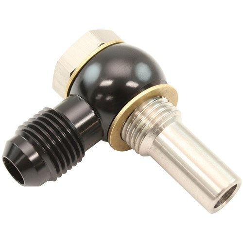 1/4" NPSM TAIL BANJO KIT -6AN S/S 4L80E TRANS FITTING SINGLE ALLOY Aeroflow - AF 398-06L