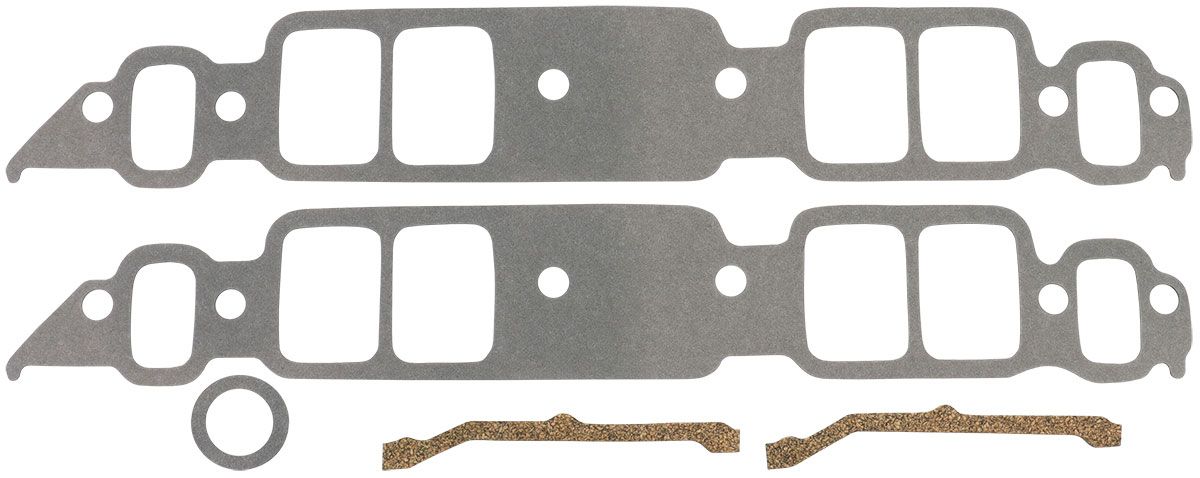 AF1857-1409 - AEROFLOW INTAKE GASKETS PAIR 1.89" X 2.56" .070" THICK FITS BBC 4 