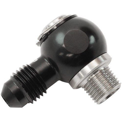 1/8" NPT BANJO KIT -4AN S/S BOLT ADAPTER BLACK ALLOY Aeroflow - AF 392-04-02