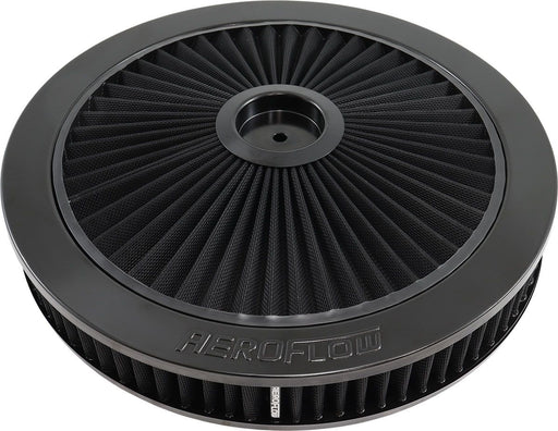 Airfilter Full Flow Assembly 14" x 2-1/8 Flat Base Black
