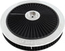 Full Flow air Filter 14" x 2-1/8 Chrome Assembly