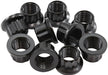 AF34-32-0010- Aeroflow 12-Point Nuts, Chrome Moly Black Oxide, 10-Pack 1/2"-20 Thread, .810" O.D, 9/16" Socket 