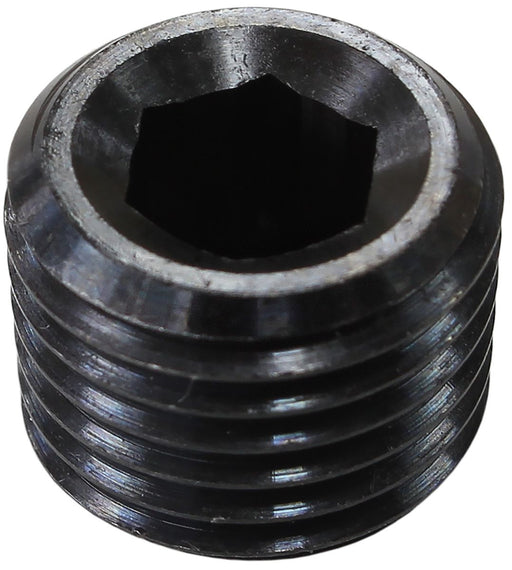 AF978-04BLK - AEROFLOW 1/4" BSP ZINC COATED STEEL PORT PLUG BLACK 