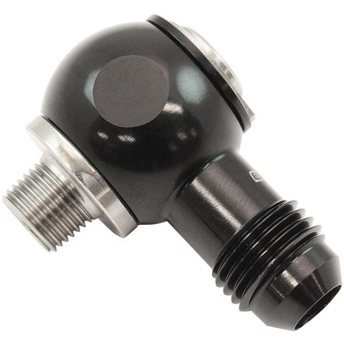 1/8" NPT BANJO KIT -6AN S/S BOLT ADAPTER BLACK ALLOY Aeroflow - AF 392-06-02