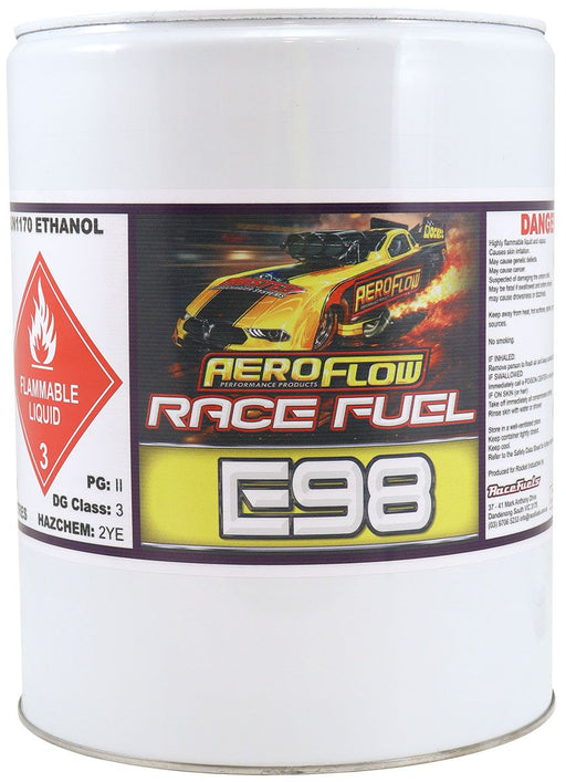AF81-4020- AEROFLOW E98 RACE FUEL 20 LITRE (5.2 GALLON) CONTAINER 