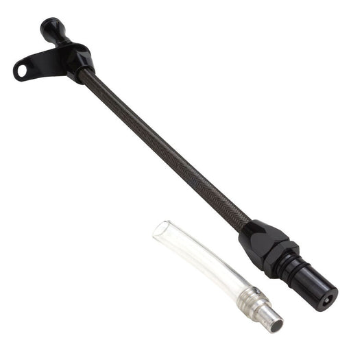 Proflow Transmission Dipstick, Braided Stainless/Black Steel, Bellhousing Mount, 700R4, 4L60E, Each 