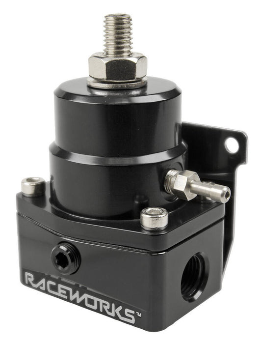 RACEWORK ADJUSTABLE EFI FUEL PRESSURE REULATOR , 3-PORT -6AN