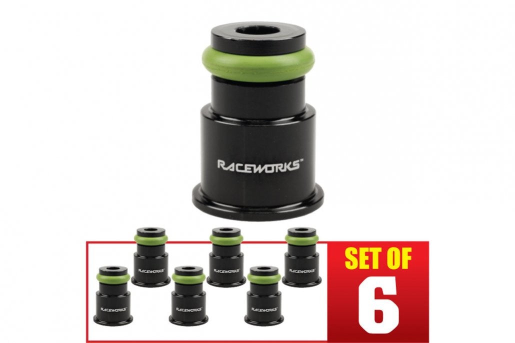 RACEWORKS INJECTOR EXTENSIONS - SHORT 14mm - 14mm (6 PACK)