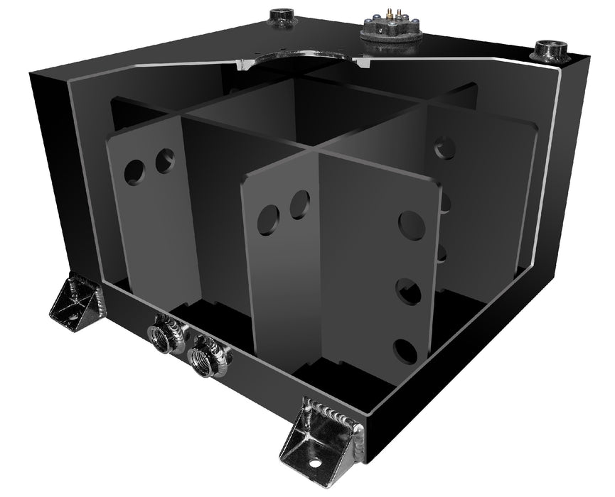 RACEWORKS 20 GALLON (76L) SUMPED FUEL CELL WITH INTERNAL BAFFLES