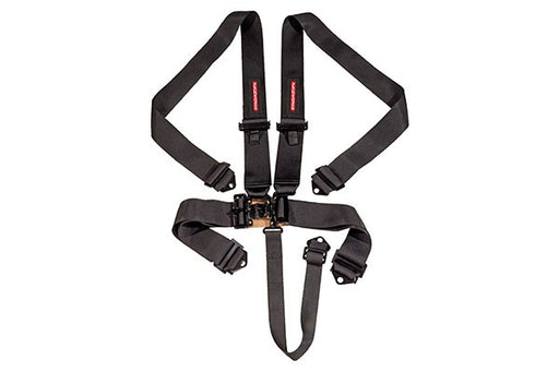 MVP RACING HARNESS, 5 POINT 3" BELTS LATCH TYPE, BLACK SFI APPROVED