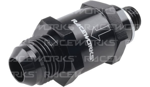 RACEWORKS ONE WAY VALVE M10 TO -8 AN