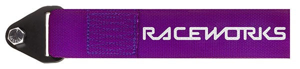 RACEWORKS FLEXIBLE TOW STRAP - PURPLE 