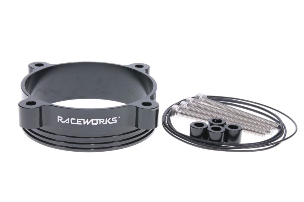 RACEWORKS 3.00" INTERCOOLER PIPE CLAMP TO 74mm BOSCH THOTTLE BODY ADAPTER