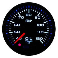 RACEWORKS 52MM ELECTRONIC OIL TEMPERATURE GAUGE KIT