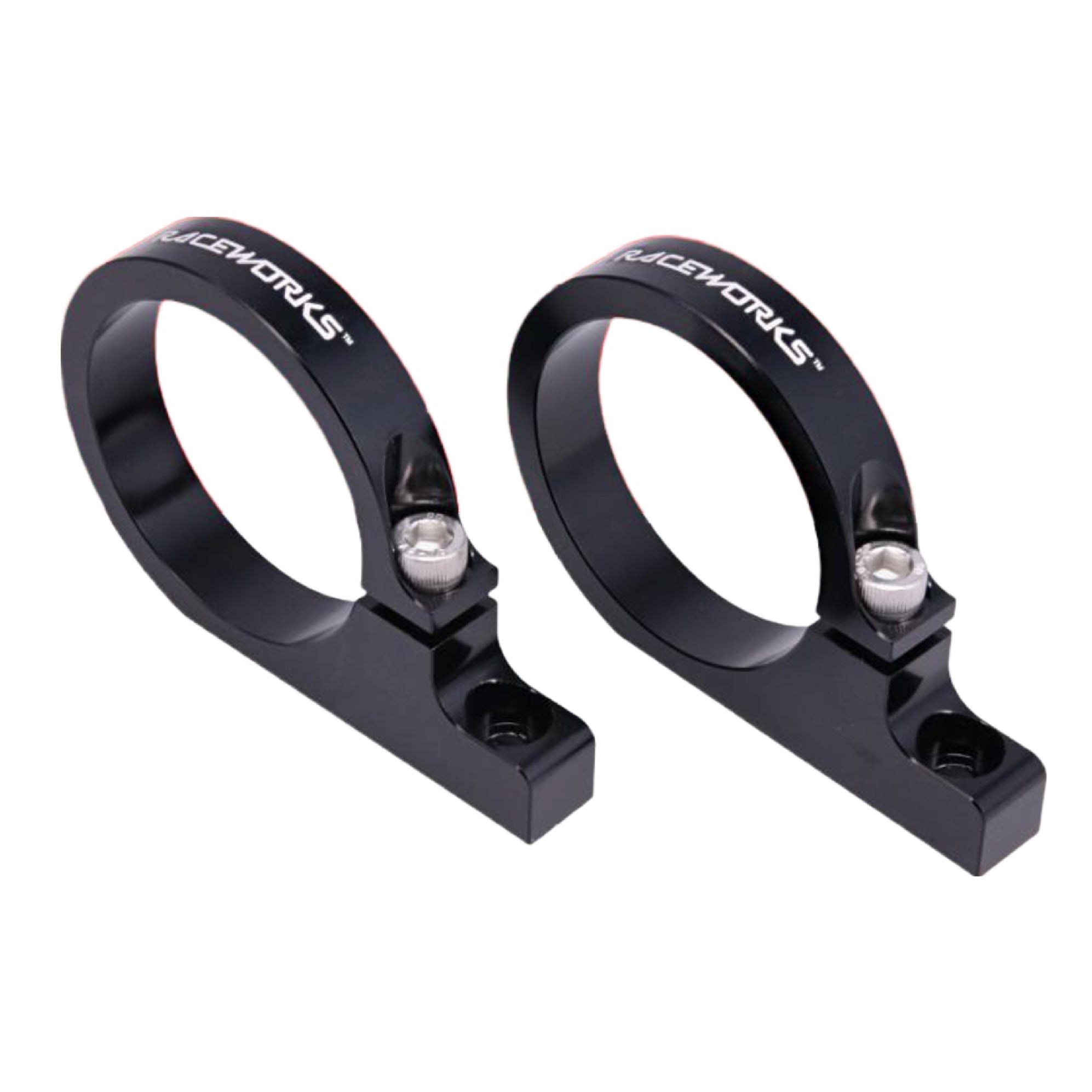 ALY-223BK RACEWORKS 50MM BILLET BRACKETS (PAIR) — Performance Parts Plus