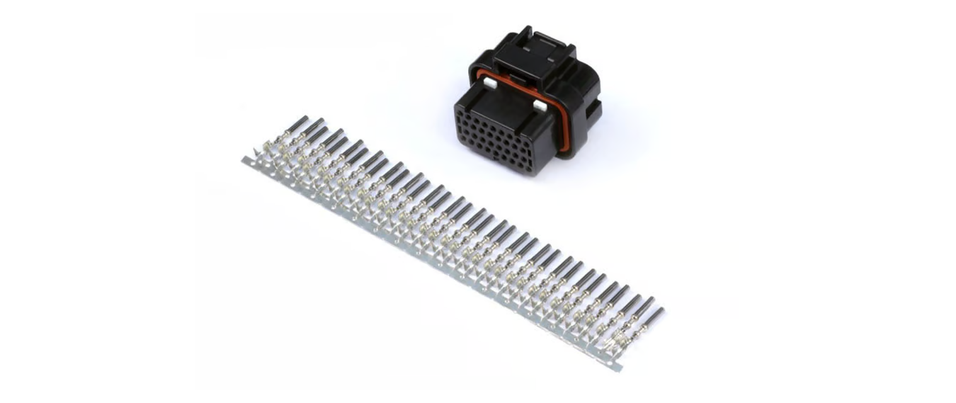 HT-030009- Plug and Pins Only - AMP 34 Pin 4 Row 3 Keyway Superseal Connector 