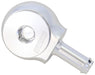 90° LOW PROFILE -8ORB TO 3/8" BARB - SILVER