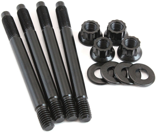 Carburettor Stud Kit to Suit 2" Spacer, 3.70" (94mm) OAL - Black Finish